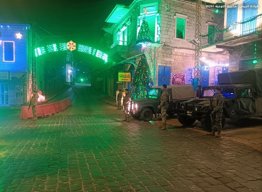 الميلاد ورأس السنة في عهدة الجيش